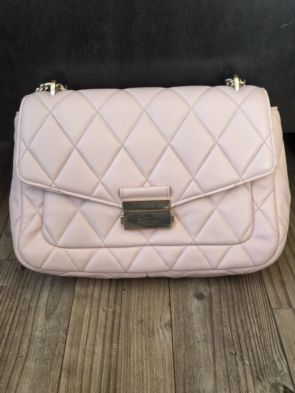 kate spade Quilted Chain Shoulder Bag - Light Pink
